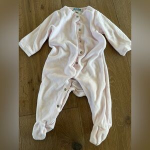 Jacadi velour footie